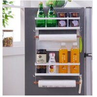 Kệ nam châm tủ lạnh gấp gọn JAPAN DECO (Pure White)