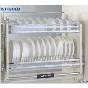Kệ nâng hạ bát đĩa inox 304 mờ Atigold ATD90