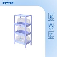 Kệ nắp Duy Tân có nắp NHỎ 2 tầng 3 tầng đựng chén bát, vật dụng tiện lợi - Xanh Dương - nhỏ 3 ngăn