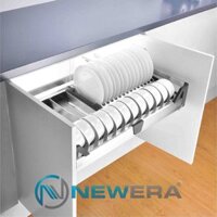 Kệ ngăn kéo đựng bát đũa cánh mở, inox hộp 304, giảm chấn, rộng 900mm