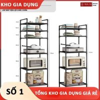 Kệ Nhà Bếp 5/6 Tầng Kệ Để Đồ Đa Năng Bằng Sắt Sơn Tĩnh Điện Lắp Ráp Đơn Giản Tiện Lợi - Giá Rẻ