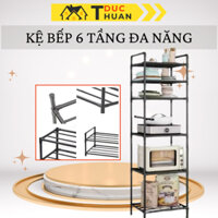 Kệ Nhà Bếp 6 Tầng Kệ Để Đồ Đa Năng Bằng Sắt Sơn Tĩnh Điện Lắp Ráp Đơn Giản Tiện Lợi Đức Thuận HOME