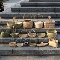 Kệ Nhà Bếp Đa Năng Giỏ Đan Mây Đựng Trái Cây / Đồ Ăn Vặt