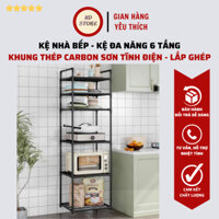 Kệ Nhà bếp, Kệ đa năng 5 Tầng - 6 Tầng - Thép Carbon sơn tĩnh điện - Lắp ghép *HD Store*