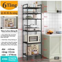Kệ nhà bếp, Kệ đa năng 6 tầng khung thép, sơn tĩnh điện chống rỉ