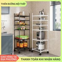 Kệ Nhà Bếp, Kệ Đa Năng 6 Tầng Khung Sắt Sơn Tĩnh Điện Lắp Ráp Đơn Giản Tiện Lợi Tặng Móc Treo