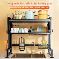 Kệ nhà bếp trên bồn rửa bát có tủ tiện dụng. Sắt sơn tĩnh điện cao cấp. Đầy đủ phụ kiện lắp ráp