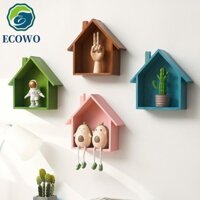 Kệ Nhà Nhỏ AQUAGEM, Kệ Treo Tường Gỗ Hình Lều Tinh Tế, Kệ Nổi Retro Treo Tường Hoài Cổ Treo Ban Công