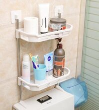 Kệ nhà tắm 3 tầng đa năng, Kệ để đồ nhà bếp, nhà vệ sinh toilet 3 ngăn dán tường, tiết kiệm không gian -GD543-KNT-3T - KNT-2tang