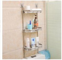 Kệ nhà tắm 3 tầng đa năng, Kệ để đồ nhà bếp, nhà vệ sinh toilet 3 ngăn dán tường, tiết kiệm không gian -GD543-KNT-3T - KNT-3tang