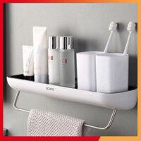 Kệ nhà tắm để đồ ECOCO chất liệu nhựa ABS cao cấp kèm miếng dán không cần khoan tường