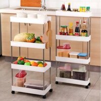 Kệ Nhà Tắm, Kệ Nhựa 4 tầng, Kệ Spa và để đồ đa năng có bánh xe dành cho nhà tắm, -SPA 4 TẦNG JDK