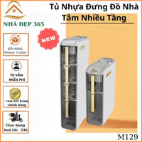 Kệ nhà tắm,Kệ để đồ phòng tắm, Tủ nhựa đứng phòng tắm đa năng, 2-4 tầng tiện dụng, kệ nhà sinh M129