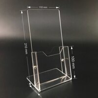 Kệ nhiều giấy 1 ngăn mica Enter C03 10x21cm 13A4 đứng 2mm