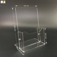 Kệ nhiều giấy 1 ngăn mica Enter C02 150x210mm A5 đứng 2mm