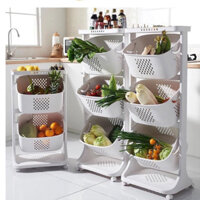 Kệ nhựa 2-3 tầng có sọt đựng đồ tiện lợi, kệ nhà tắm, kệ khăn tắm