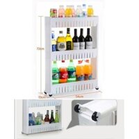 Kệ Nhựa 3 Tầng Có Bánh Xe