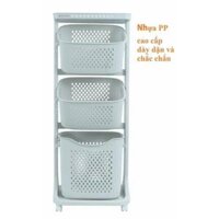 KỆ NHỰA 4 TẦNG CÓ BÁNH XE VIỆT NHẬT