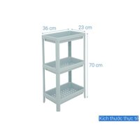 Kệ nhựa đa năng Inochi Tokyo 3 tầng màu như hình