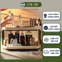 Kệ Nhựa Đa Năng, Kệ Nhựa PP Để Cốc Chén Gia Vị Đồ Trang Trí Nhỏ Có Khay Hứng Nước Tiện Lợi, COM SUN - Góc Gia Dụng