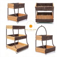 Kệ nhựa giả mây- kệ đựng vật dụng