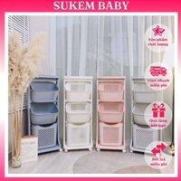 Kệ nhựa plastic 3 tầng đa năng cao cấp chính hãng