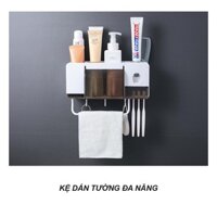 Kệ nhựa treo tường nhà tắm, Kệ nhựa treo tường dán chịu lực 2/3/4 cốc
