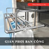 Kệ phơi quần áo DSBY Sào phơi đồ ban công sân thượng gấp gọn chắc chắn chịu lực tốt điều chỉnh