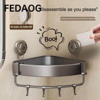 Kệ phòng tắm FEDAOG, Giá đỡ vòi hoa sen treo tường không cần khoan, Giá đựng dầu gội vuông hình tam giác bằng nhôm đa chức năng Giá để đồ Giá đỡ kệ tắm góc nhà bếp