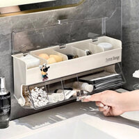 Kệ phòng tắm hộp đựng đồ vệ sinh treo tường không đục lỗ