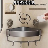 Kệ phòng tắm JUDYDOLL, Giá đựng vòi hoa sen vuông hình tam giác treo tường, Giá đựng dầu gội bền bỉ Giá đỡ không cần khoan Kệ tắm góc nhôm Phòng tắm