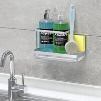 Kệ rổ đựng dụng cụ nước rửa chén dán tường Nanichino Inox 304 - kèm Pass inox,keo dán và khay hứng nước