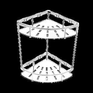 Kệ rổ góc 2 tầng inox 304 Tovashu TG2