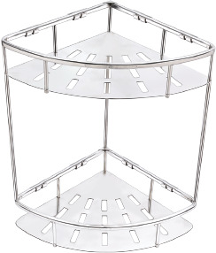 Kệ rổ góc 2 tầng inox 304 Tovashu TG2