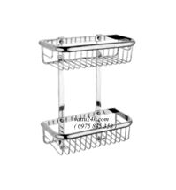 Kệ rổ thẳng 2 tầng bằng inox 304 PL-5816