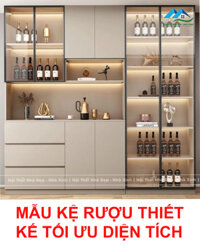 KỆ RƯỢU GỖ MDF THIẾT KẾ TỐI ƯU DIỆN TÍCH CAO CẤP – KR13