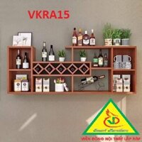 Kệ rượu treo tường gỗ MDF VKRA15 - VĐ Smart Furrniture NỘI THẤT LẮP RÁP VIENDONGADV