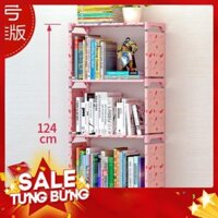 Kệ sách 4 tầng bằng inox hàng cao cấp - Hàng Mới