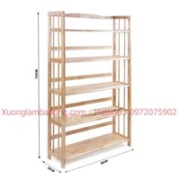 Kệ sách bằng gỗ 5 tầng 90cm