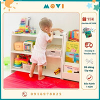 Kệ sách cho bé, kệ đồ chơi cho bé,kệ giáo cụ, giá sách gỗ Montessori cho bé KDC