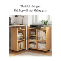 Kệ sách có bánh xe 60x65x24 cm