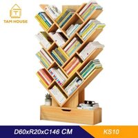 Kệ sách đa năng nhiều ngăn hình chữ V cao cấp Tâm House - K10