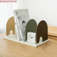 Kệ sách để bàn bằng nhựa RADIANTSYNC, Kệ sách có thể điều chỉnh viền mịn có thể tháo rời, Đế ổn định chắc chắn chống trượt tiện lợi Giá đỡ sách đơn giản Bàn làm việc cho trẻ em