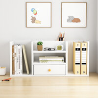 Kệ sách để bàn có hộc để đồ phong cách Nordic gỗ MDF phủ melamin chống ẩm chống nước - GP258