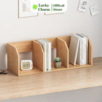 Kệ sách để bàn, giá kẹp sách thông minh đa năng Luckycharm decor trang trí phong cách đơn giản hiện đại Bắc Âu - D43