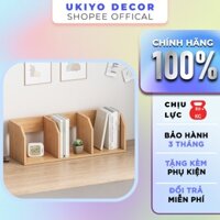 Kệ sách Để Bàn, Giá Sách Gỗ MDF Chống Nước, Thiết Kế Đơn Giản Decor Góc Làm Việc - GA11