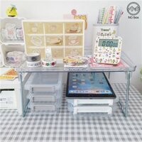 kệ sách để bàn kệ đựng mỹ phẩm trong suốt cao cấp INS