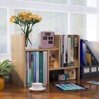 Kệ sách để bàn Kệ gỗ như hình tiện dung - Vân gỗ,63 x 37 x15