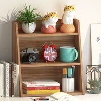 Kệ sách để bàn làm việc decor, kệ gia vị nhà bếp 3 tầng lưu trữ tiện dụng - GA20