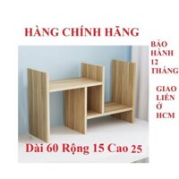 Kệ sách để bàn làm việc kệ gỗ lắp ghép đa năng bảo hành chính hãng 365 ngày